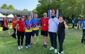 La Haute-Savoie bien représentée: 3 équipes = 2 podiums + 1 très belle performance des Débutants de 1ère année qui étaient en compétition contre des Débutants de 2ième année: revanche au Trophée 2024!
Bonneville avec les Archers du Faucigny, et Saint Julien avec la Compagnie des archers du Genevois.